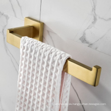 Papel de inodoro dorado moderno personalizado Papel de acero inoxidable Soporte de toallas de acero inoxidable para baño